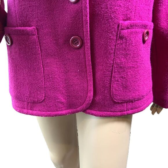 Linea By Louis DellOlio Pink 3 Button Notched Lapel Pockets Blazer Jacket Large - Picture 4 of 13